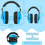 ZOHAN Kids Ear Protection 2 Pack, 25dB NRR Noise Cancelling Headphones for Kids, with Pillowy Pads, for Monster Truck, School, Autism, Sensory, Fireworks, Concerts, Events (Blue+Green)