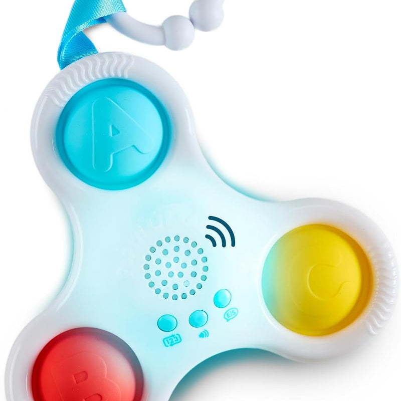 Chuckle & Roar Pop It Board, Bilingual Toddler Learning Toy, Quiet Mode | Bilingual English & Spanish Learning, Quiet Mode for Silent Popping, Ages 6 Months to 2+, Learn Mode with Questions