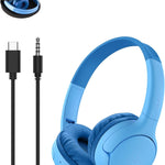Belkin SoundForm Mini 2 Bluetooth Kids Headphones, On Ear, 55H Battery Life | Toddler headphones, 85dB Volume Limit, Built-in Mic, Wired Connection Option, iPad, Android Tablet, School, Travel