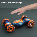 Gesture Sensing 4WD Remote Control Stunt Car for kids 6-12 years old with lights & music