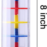 TDOCK 2 Pack Rainmaker Rain Stick Musical Instrument for Babies, Toddlers and Kids, 8 Inch Rainfall Rattle Tube Rainstick Shaker Toy