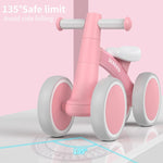 SEREED Baby Balance Bike for 1 Year Old Boy Girl, First Birthday Gift Toy | 12-24 Months Toddler Bike, First Learning Ride on Toys, 4 Silent Wheels Indoor Outdoor Baby Walker