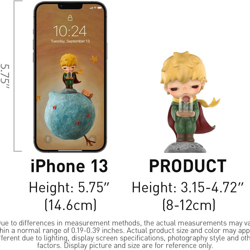 POP MART Hirono× Le Petit Prince Series Figures, Blind Box Figures, Random Design Action Figures Collectible Toys Home Decorations, Holiday Birthday Gifts, Single Box