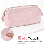 Sooez Large Pencil Case Pouch, Soft Pencil Bag with Zipper, Pen Bag Wide Opening, School Supplies Cute Pencil Case for Girls Boy Men Women, Beige