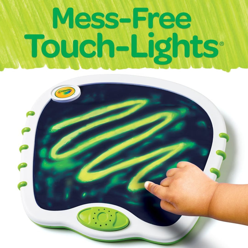 Crayola Toddler Touch Lights, Musical Sensory Toys for Toddlers, Learning Gifts, Light Up Drawing Pad, Mess Free Painting, Travel Activity, 2+