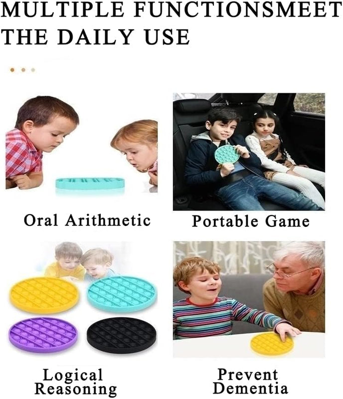 Random 4 Pcs Fidget Toys,Pop Fidget Sensory Toys Set,Stress Relief Gifts for Kids & Adults,Pop Bulk & Party Favors Toddler Toys for Easter Gifts,Party Supplies,Classroom Prizes