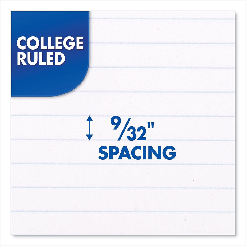 Mead Spiral Notebook, 1 Subject, College Ruled Paper, 7-1/2" x 10-1/2", 70 Sheets per Notebook, Colors Will Vary, 6 Pack (73065)