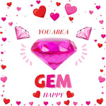 Large Gems Fake Plastic Gemstones Diamond Diving Toys for Kids Girls Princess Pirate Mermaid