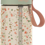 Bentgo Kids Water Bottle 2-Pack, Leak-Proof, 15 oz, Bite & Sip Spout | Durable Tritan, BPA-Free, Shatter-Resistant, Carry Handle, Top-Rack Dishwasher Safe (Dinosaur/Dino Fossils)