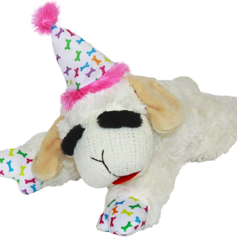 Multipet Lamb Chop Dog Plush Toy - Squeaky Toy for All Dogs - Extra Soft Plush - Stuffed Animal for Cuddling & Playing - Jumbo (24", Cream)