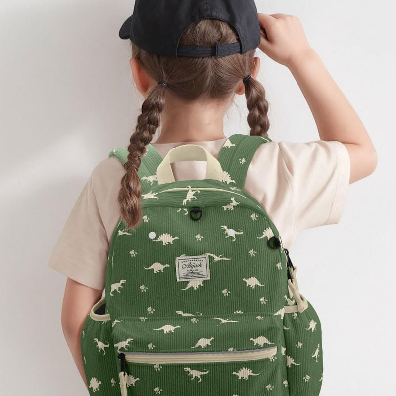 atgark Corduroy Toddler Backpack for Boys Girls Kids Preschool Backpacks