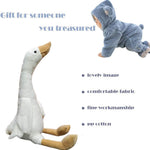 15.7" Swan Stuffed Animal,Goose Plush White Stuffed Animal Toy Gifts for Kids