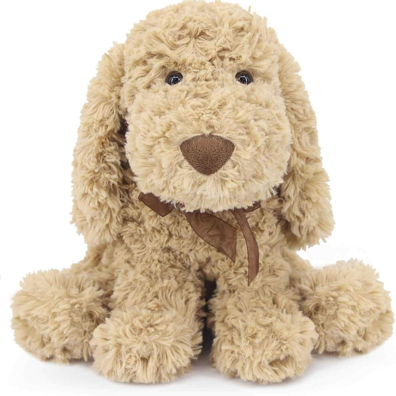 WEIGEDU Poodle Goldendoodle Stuffed Animal, 11.8", Golden | Adorable Toy Dog, Labradoodle Plush, For Kids Boys Girls, Birthday Easter Nursery Bedtime Gift