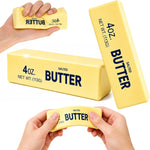 QHPOQU 2 Packs Slow Rising Squishy Butter Squeeze Toys Pack Sensory Stress Relief Squishies Soft & Stretchy Fidget Toys for Anxiety Relief Party Favors Squishy Butter
