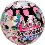 LOL Surprise Eye Spy Series Baby Sisters Dolls with Color Change Feature and Interactive Ball Packaging