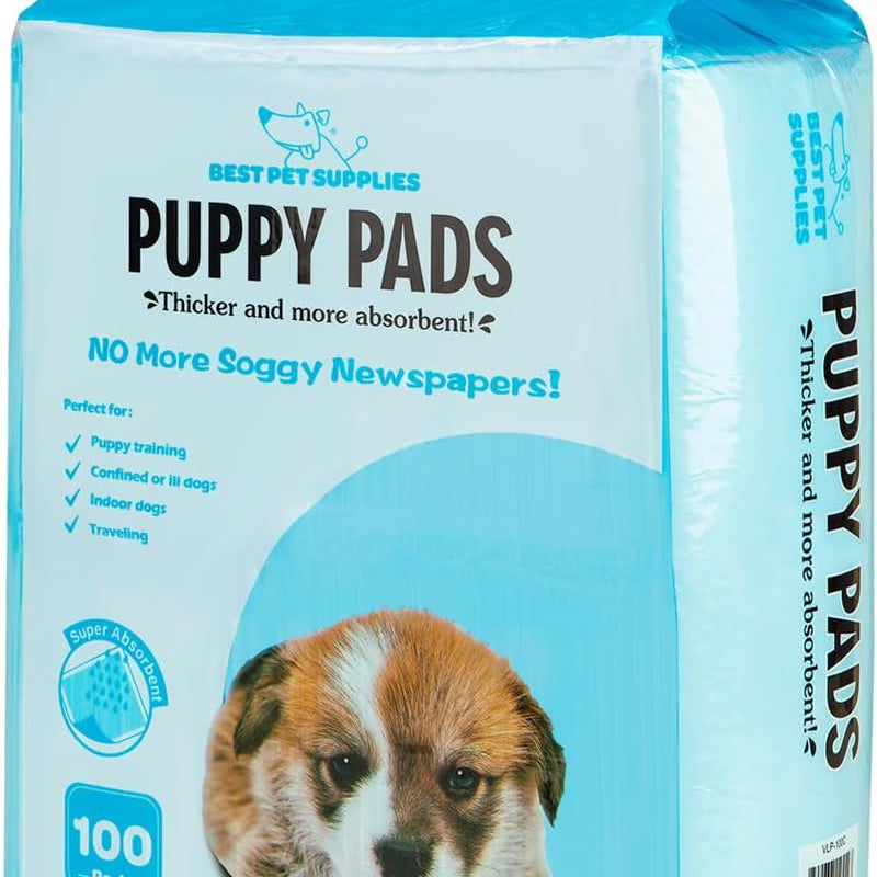 Best Pet Supplies Extra Large Dog Training Puppy Pee Pads - Blue, 100 Count | 36x28" Potty Pads, Super Absorbent, Disposable, Leakproof, Keeps Floors Protected & Paws Dry, For Indoor Dogs, Odor Control