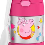 THERMOS FUNTAINER Insulated Food Jar, 10 Ounce, Kid Friendly Food Jar with Foldable Spoon, Purple
