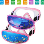 Swim Goggles Kids 6-14, Diving Mask No Tangle Strap，Water Goggles Nose Cover for JR / Youth