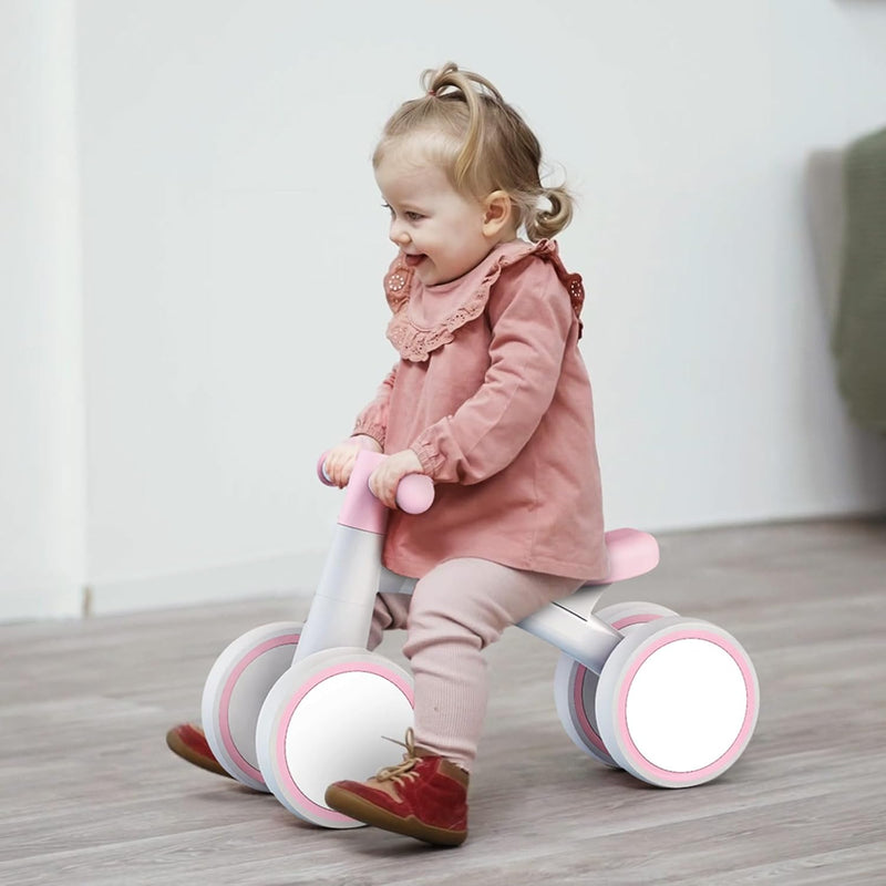 SEREED Baby Balance Bike for 1 Year Old Boy Girl, First Birthday Gift Toy | 12-24 Months Toddler Bike, First Learning Ride on Toys, 4 Silent Wheels Indoor Outdoor Baby Walker