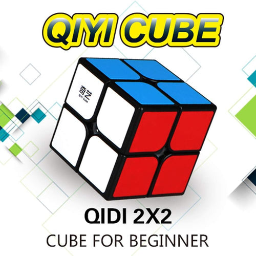 Qiyi Qidi Smooth 2x2x2 Speed Cube - Bright-Light Sticker, Classic Colors