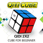 Qiyi Qidi Smooth 2x2x2 Speed Cube - Bright-Light Sticker, Classic Colors