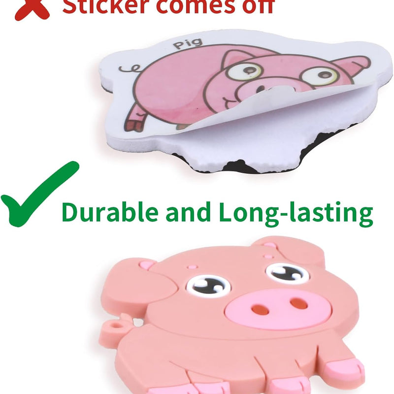 SUPINEEDO Refrigerator Magnets for Kids, Cute Farm Animals Fridge Magnets, Educational Toddler Gift