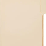 Amazon Basics Sturdy File Folders with Reinforced Tabs for Filing and Organization, 1/3-Cut Tab, Assorted Positions, Letter Size, 8.5x11 inches, Manila, 100-Pack