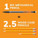 BIC Mechanical Pencils #2 Xtra Smooth, 0.7mm Medium Point, 80 Pack | Bulk Pack of Transparent Barrels with Colored Clips, Teacher Supplies and Classroom Essentials, 80-Count Pack