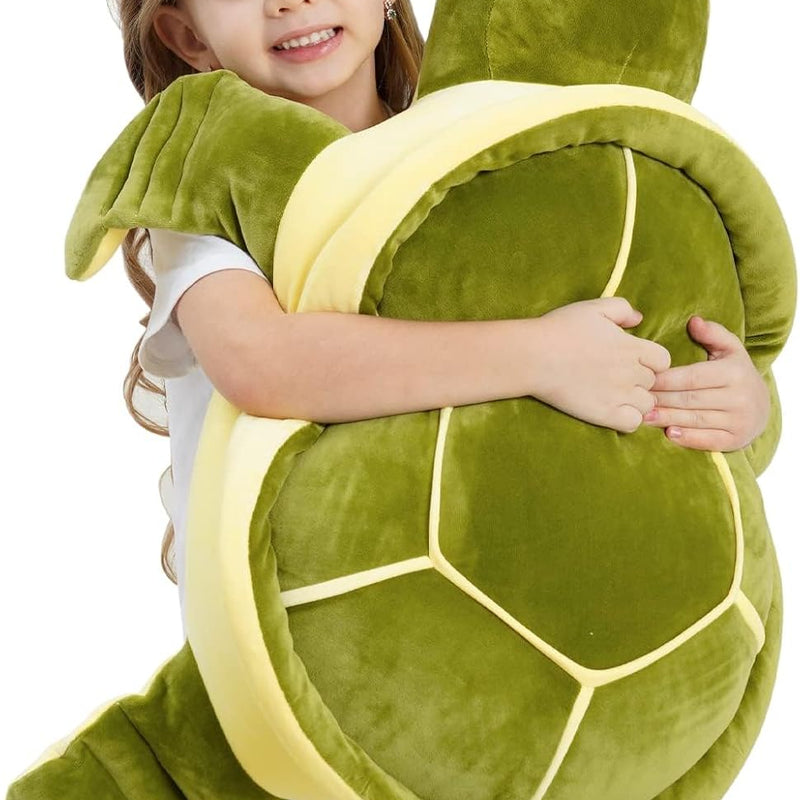 Dalmao 28 Inch Big Sea Turtle Stuffed Animals, Cute Giant Large Jumbo Soft Plush Toys, Ocean Green Turtle Plushie Body Pillow, Gifts for Kid Boys, Girls, Girlfriend, Birthday