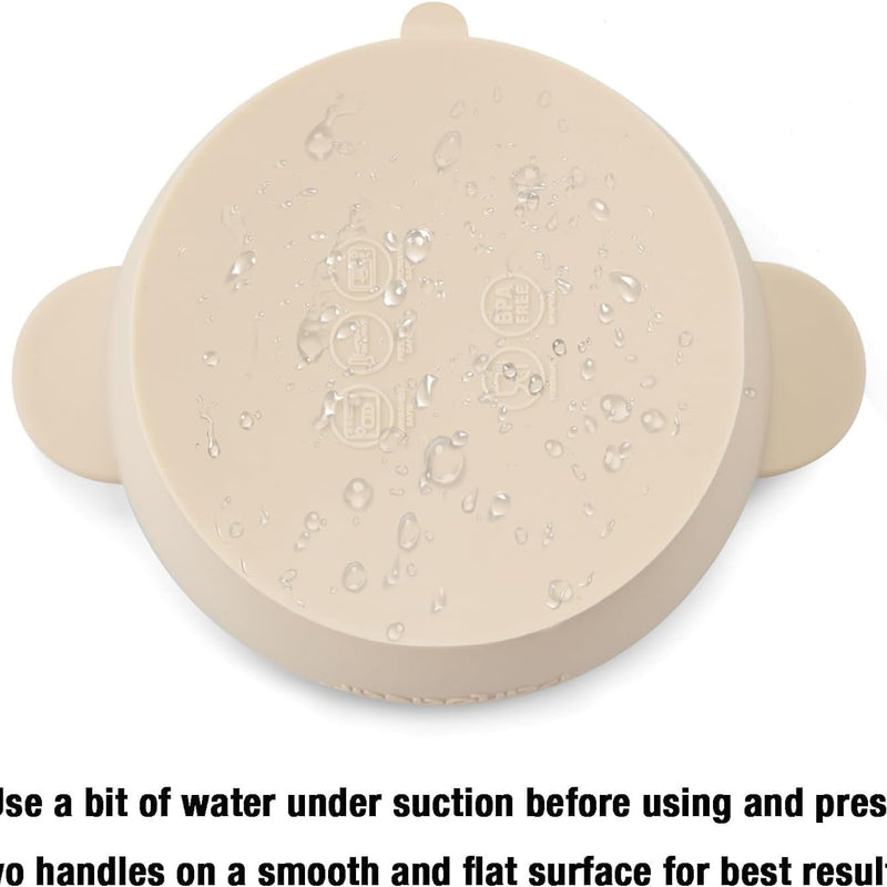 PandaEar 3 Pack Baby Bowls with Suction| Stay Put Silicone Food Bowl for Babies Kids Toddlers Infants| Food Grade Soft Safe BPA-Free Silicone (Multi-Color)