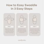 Comfy Cubs Easy Swaddle Blanket, 3 Pk S Velcro Swaddle Blush Mauve Mulberry | 100% Cotton Newborn Wrap for 0-3 Months Infants, with Adjustable Velcro, Breathable and Durable Sleep Sack for Babies