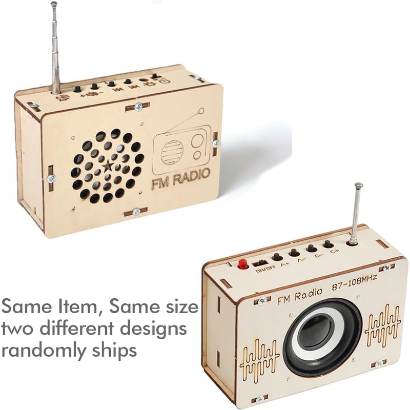 STEM DIY Electronics Kit for Kids 6-14, Building Your Own Radio with 3D Puzzle and Circuit Engineering, Gift for Boys and Girls