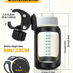 Pack of 2 Stroller Cup Holders, Universal Drinks Holder for Bikes, Trolleys or Walkers