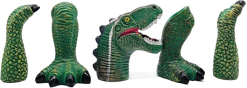 AQKILO Dinosaur Finger Puppet, Tiny Hands Theater Prop, Funny Gag Gift for White Elephant, Easter Basket Swaps, Adults and Kids