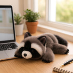 Adorable Raccoon Stuffed Animal Soft Raccoon Plush Toy Cute Birthday Gifts for Boys Girls Kids Toddlers