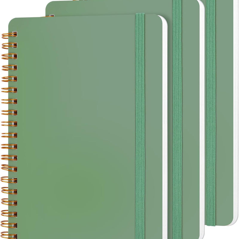 Utron 3 PCS Small Spiral Notebook 5x7, Notebooks for Note Taking, Morandi Spiral Journal Notebook, Work Notebook Small Notebooks 5x7 with Strap, Cute Notebooks for Women 70 Sheets/Note Books