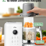 Bear Baby Food Maker Steamer&Blender with Dual-Layer Steam Baskets, 18.5oz | OneStep Baby Food Processor Puree Maker Grinder Mills Bottle Warmer, Sterili-zing for Healthy Homemade Baby Puree, BPA-Free