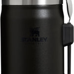 STANLEY Classic Food Jar and Spork | Vacuum Insulated Food Container | Wide Mouth Screw On Lid | Packable for Travel | Stainless Steel with Leakproof Lid | BPA-Free