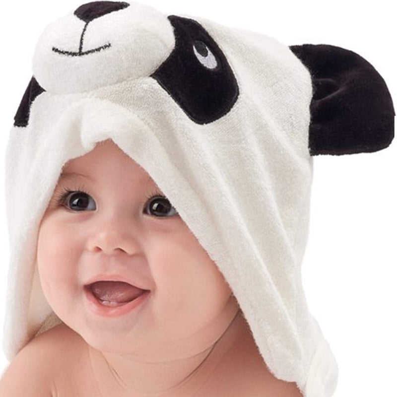 HIPHOP PANDA Hooded Towel - Rayon Made from Bamboo, Bath Towel with Bear Ears for Newborn, Babie, Toddler, Infant - Absorbent Large Baby Towel - Bear, 30 x 30 Inch