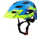 Exclusky Kids Bike Helmet Adjustable Safety Lightweight Children Bicycle Helmet for Ages 5-8-14