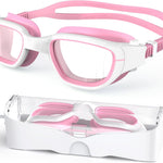 Kids Swim Goggles,Swimming Goggles for Kids 6-14, Anti-Fog UV Protection Pool Glasses for Boys Girls