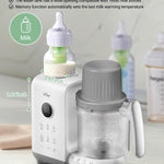 Bear Baby Food Maker Steamer&Blender with Dual-Layer Steam Baskets, 18.5oz | OneStep Baby Food Processor Puree Maker Grinder Mills Bottle Warmer, Sterili-zing for Healthy Homemade Baby Puree, BPA-Free