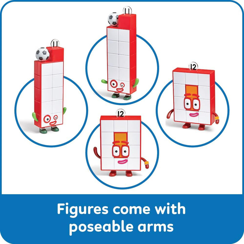numberblocks friends eleven and twelve figures, math toys for toddlers, counting blocks for kids 3-5, preschool learning & education toys