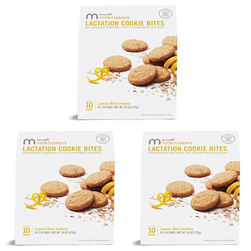 Munchkin Milkmakers Lactation Cookie Bites, Oatmeal Chocolate Chip