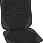 Sinvitron Car Seat Protector for Child Car Seat - Waterproof Non-Slip Leather Mat with 2 Mesh Pockets, Universal Seat Cover for Baby, Pets & Vehicles (1-Pack, Black)