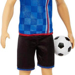 Barbie Careers Ken Fashion Doll & Accessory, Soccer Player with Cropped Hair, #10 Uniform, Tall Socks, Cleats & Ball