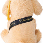 8 Inch Graduation Plush Stuffed Animal Class of 2026 Brown Puppy Dog