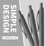 deegtran Pens Bulk, 50 Pack No Bleed Grey Barrel Black Ink Click Pens, Wholesale Retractable Ballpoint Pens, Pen Medium Point, Smooth black Ink Pen, 1.0MM