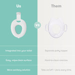 Frida Baby Drop Down Potty Training Seat for Toddlers & Kids, Easy to Clean | Attaches Securely to Adult Toilet, Flips Up or Down for Kid Ready Access, Stable & Easy to Clean