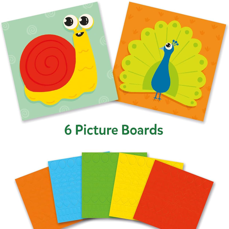 Skillmatics Fun with Foam Sticker Art – Animals, Craft Kit, Gift for Kids | 3D Foam Stickers, Travel Toy, Mess-Free Fun for Boys & Girls, DIY Felt Craft Kits for Ages 3, 4, 5, 6, 7